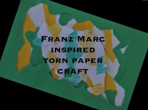 Franz Marc torn paper project