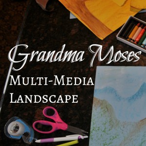 Grandma moses multi-media landscape