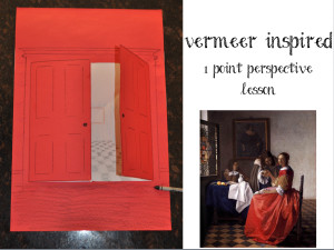 Scroll to end for Vermeer inspired project instructions