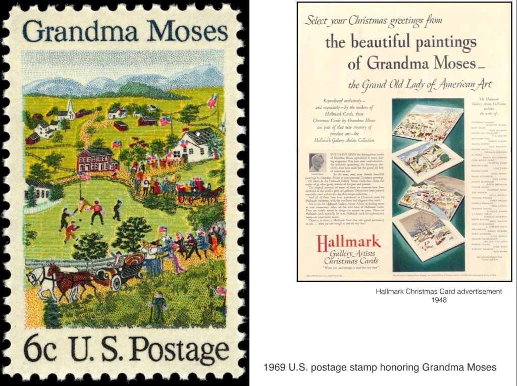 Grandma Moses, glitter lover Landscape Project for kids Liberty Hill House